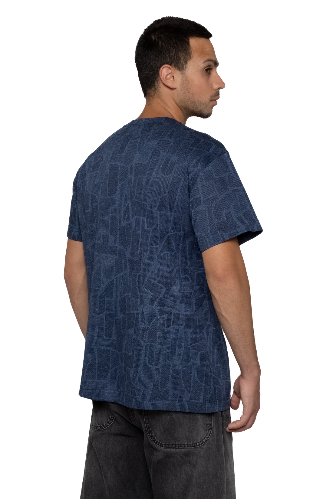 T-shirt Blue Geometry